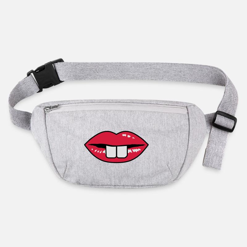 Buck teeth and red lips Stanley/Stella recycled Hip Bag 