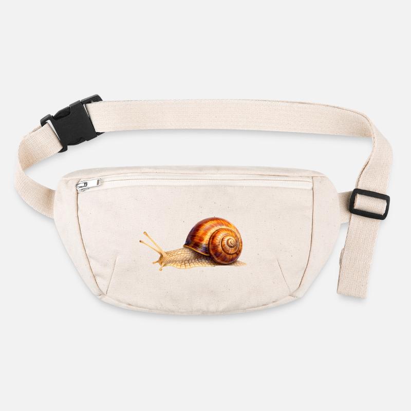 Timelessly Slow – Detailed Snail Stanley/Stella recycled Hip Bag 