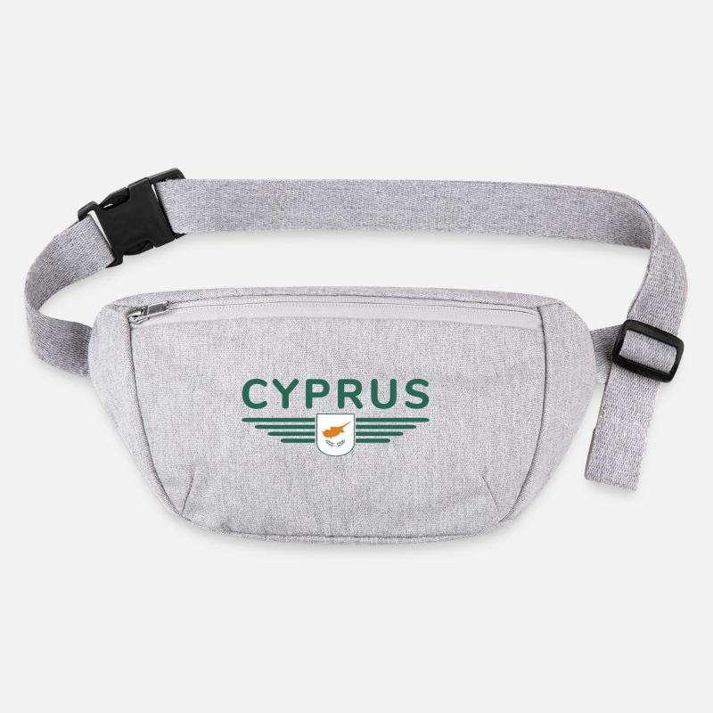Cyprus Design – L’île de la diversité - Sac banane recyclé Stanley/Stella - gris chiné