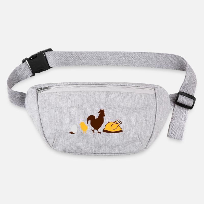 un oeuf, un poulet, un coq et une poule Evolution Sac banane recyclé Stanley/Stella