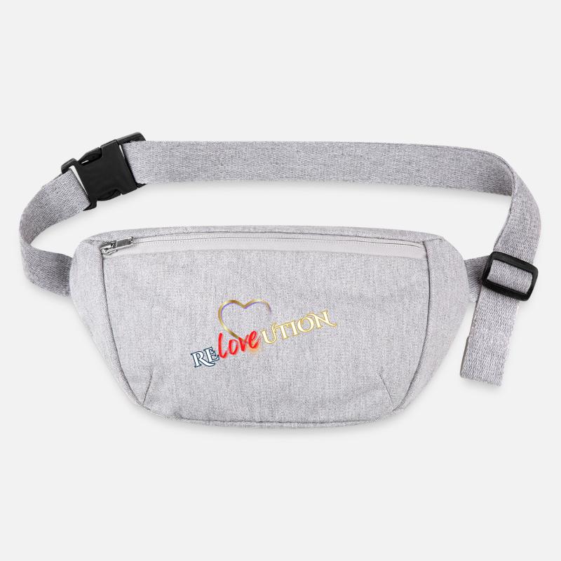 Liebevolution Heart Rose Typo Stanley/Stella recycled Hip Bag 