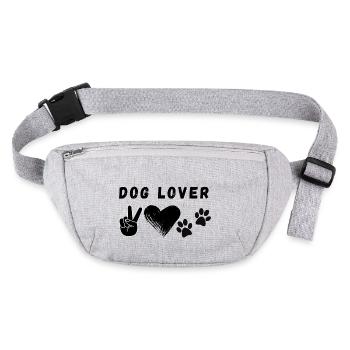 Dog lover - Sac banane recyclé Stanley/Stella - gris chiné - Devant