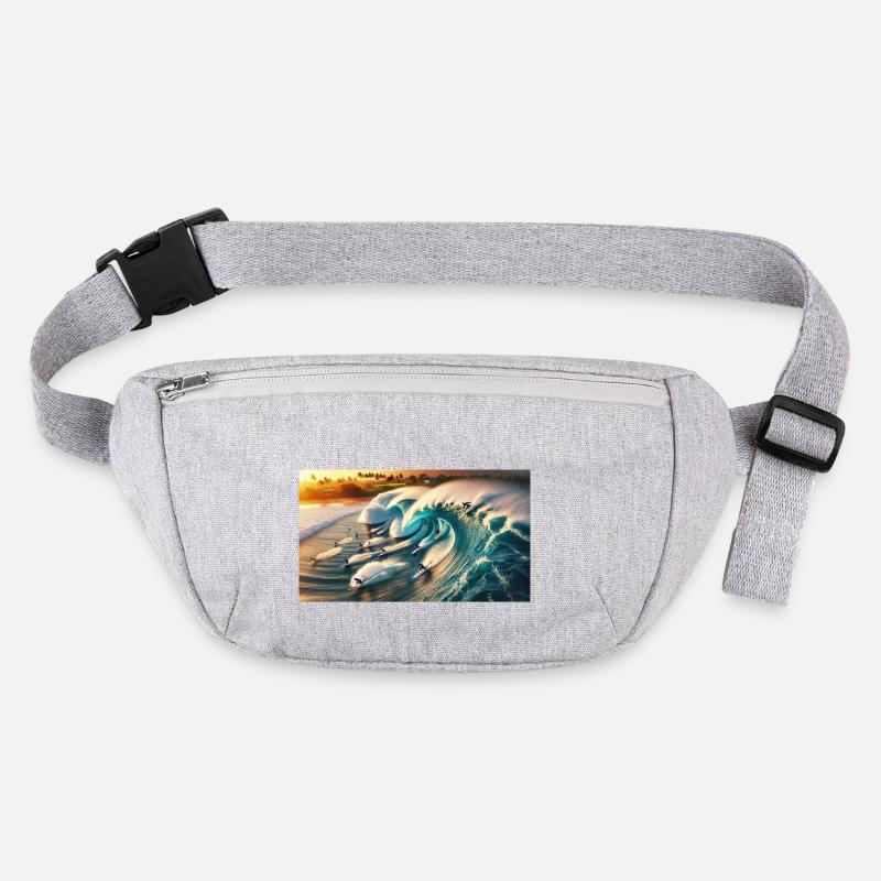 Pipelining surfers Stanley/Stella recycled Hip Bag 