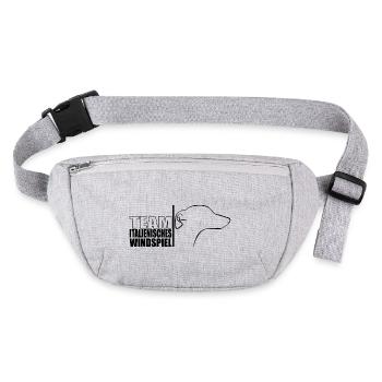TEAM Lévrier italien Chien Wilsigns - Sac banane recyclé Stanley/Stella - gris chiné - Devant