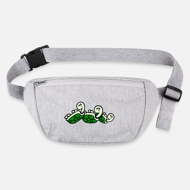3 tortues renversées sur le dos triste Sac banane recyclé Stanley/Stella