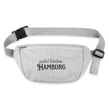 Staying stable Hamburg - Stanley/Stella recycled Hip Bag  - heather grey - Front