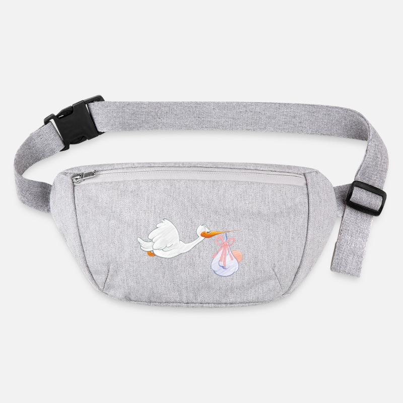 Cigogne avec bébé Sac banane recyclé Stanley/Stella