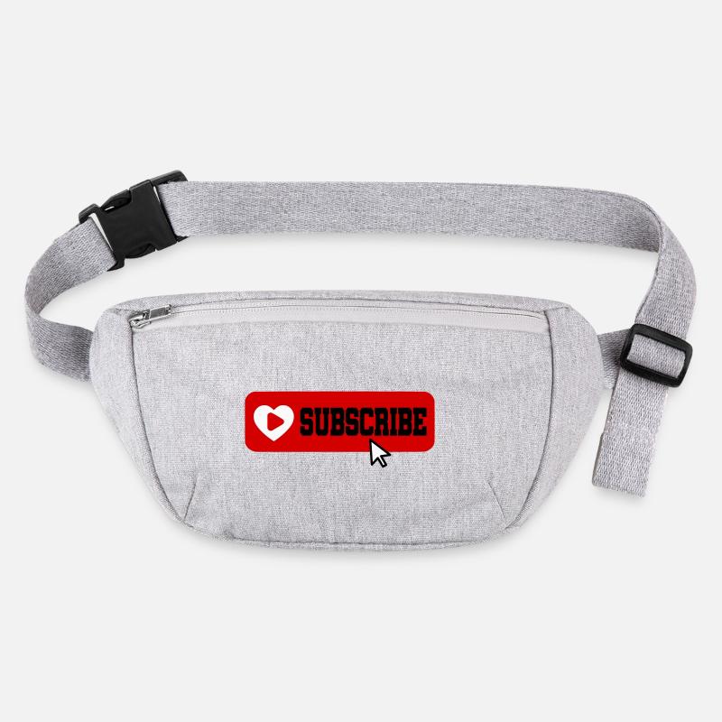 Fabulous YouTube Channel Subscribe Button Icon Stanley/Stella recycled Hip Bag 