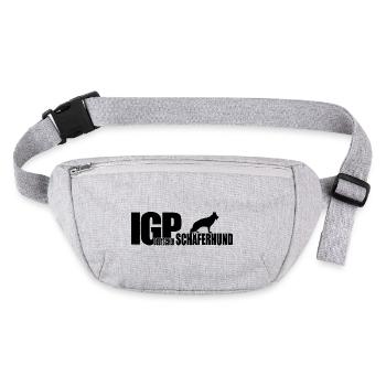 IGP GERMAN SHEPHERD Wilsigns IPO sport de chien - Sac banane recyclé Stanley/Stella - gris chiné - Devant