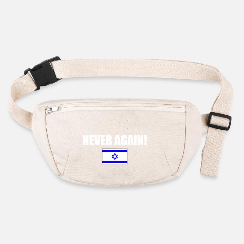 Never again - israel Stanley/Stella recycelte Gürteltasche