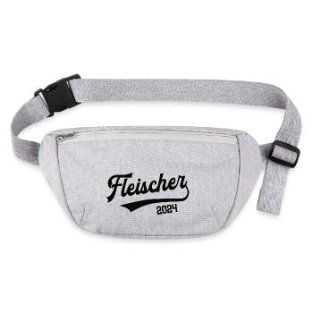 Fleischer 2024 Beruf Fleischerei Metzger Meister - Stanley/Stella recycelte Gürteltasche - Grau meliert - Vorne