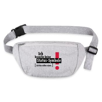 Status symbol - Stanley/Stella recycled Hip Bag  - heather grey - Front