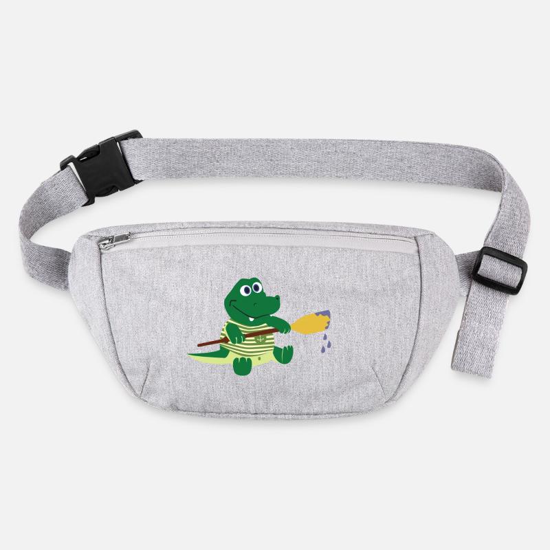 Crocodile with paddle Stanley/Stella recycled Hip Bag 