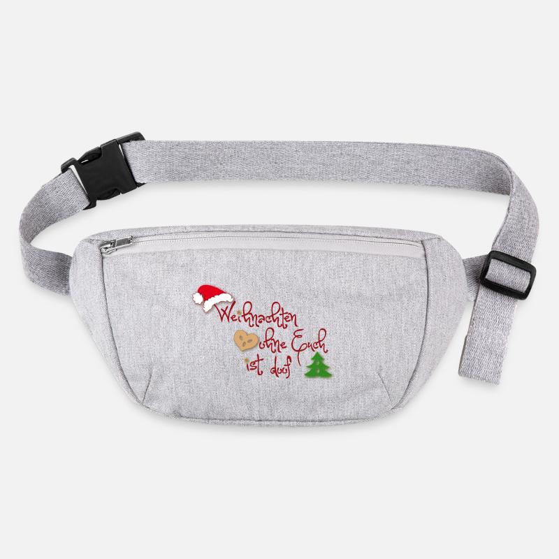 Weihnachten ohne Euch ist doof Stanley/Stella recycelte Gürteltasche