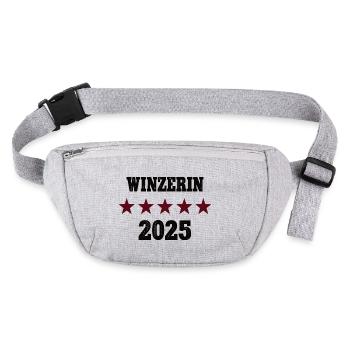 Winzerin 2025 Beruf Weinbauer Winzerei Ausblidung - Stanley/Stella recycelte Gürteltasche - Grau meliert - Vorne