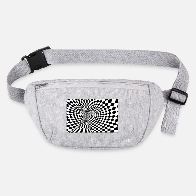 Tunnel optique damier Sac banane recyclé Stanley/Stella