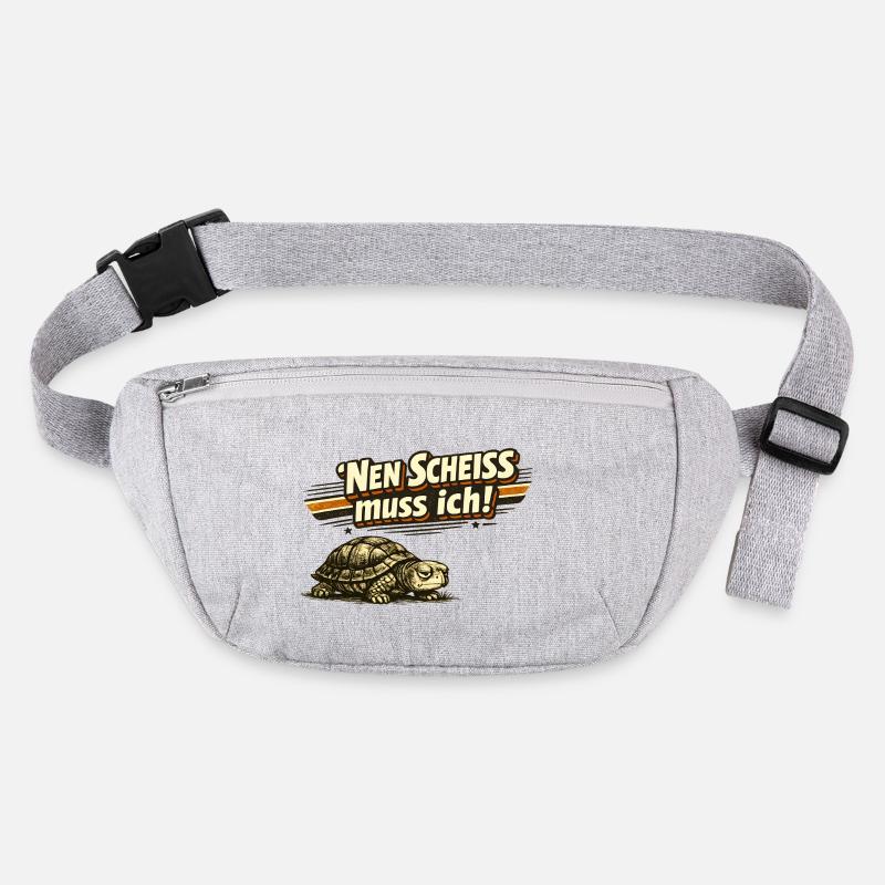 Nen Scheiß muss ich Schildkröte Retro Stanley/Stella recycelte Gürteltasche