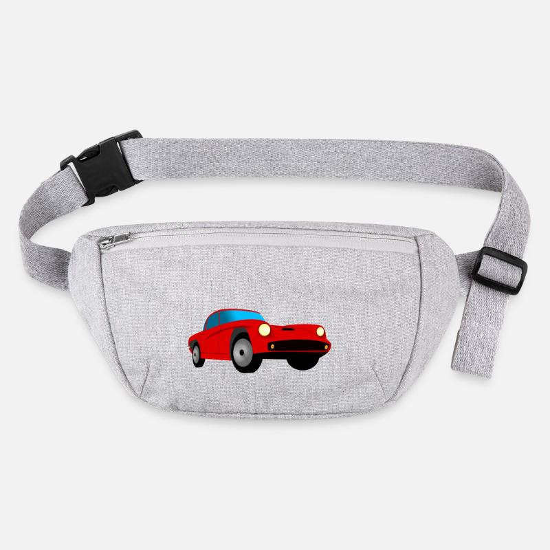 Rotes, stylisches Auto. Geschenkidee Stanley/Stella recycelte Gürteltasche