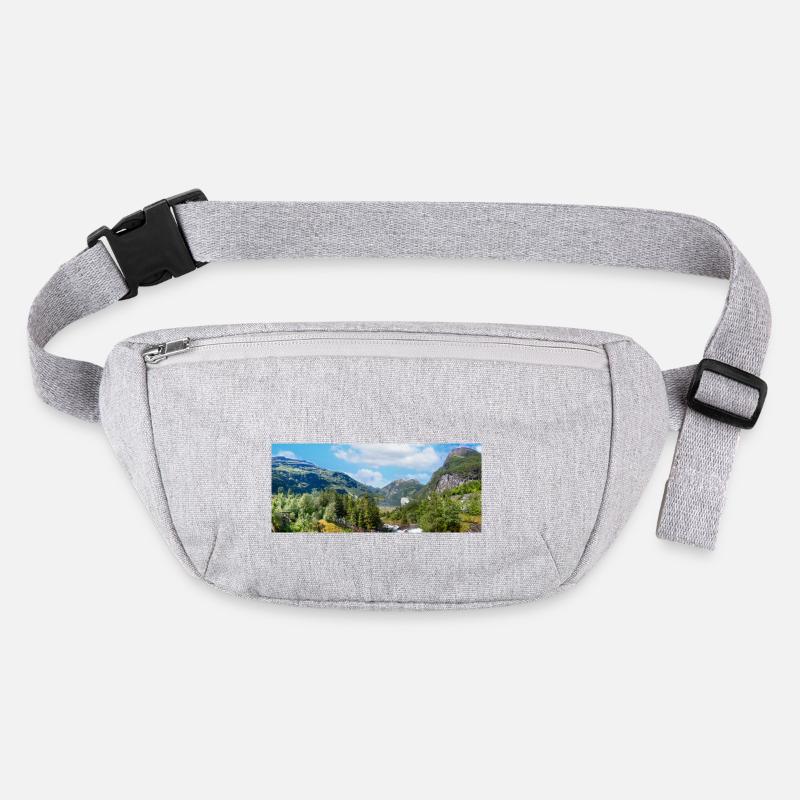 Geiranger panorama Storseterfossen Norway Stanley/Stella recycled Hip Bag 