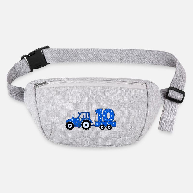 10th birthday tractor Stanley/Stella recycled Hip Bag 