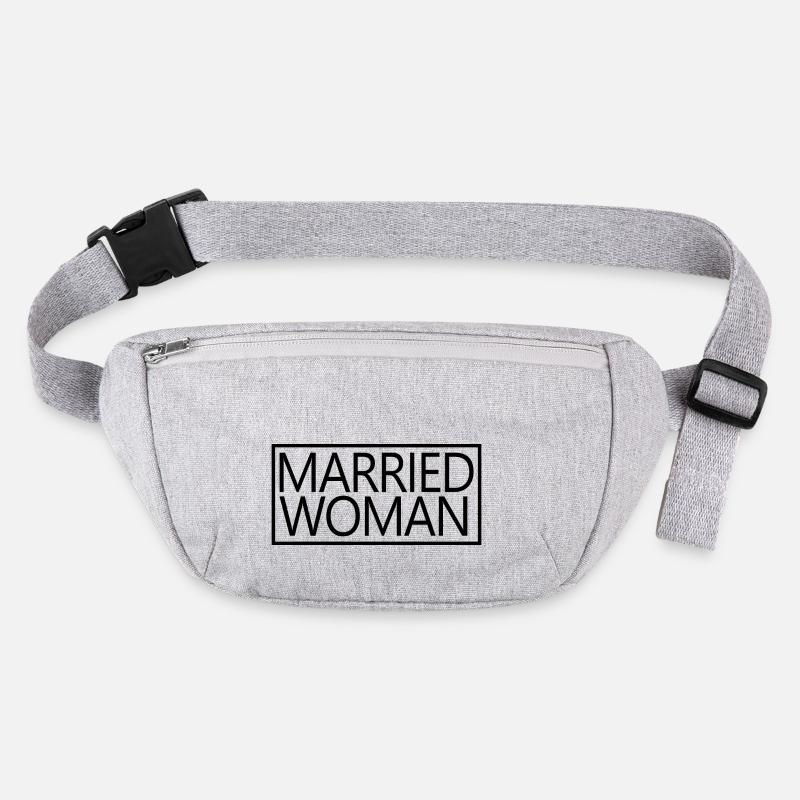 Femme mariée pour la tenue de mariage de douche nuptiale Sac banane recyclé Stanley/Stella