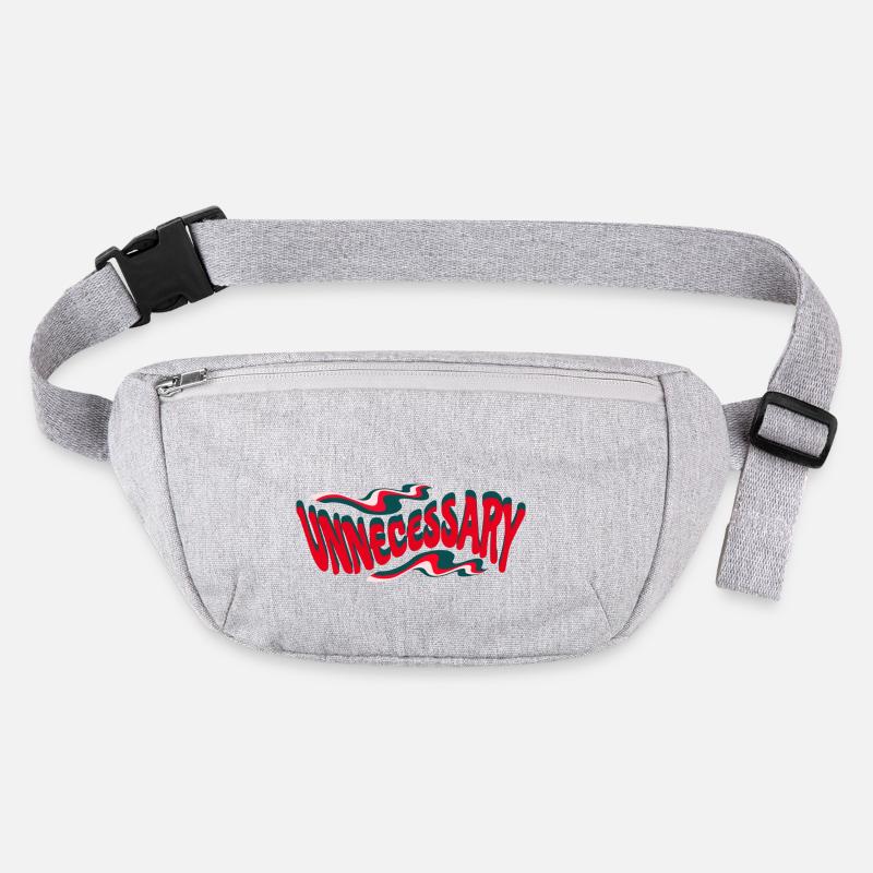 Retro Unnecessary Statement Text Stanley/Stella recycled Hip Bag 