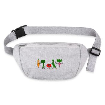 Vegetable friends - Stanley/Stella recycled Hip Bag  - heather grey - Front