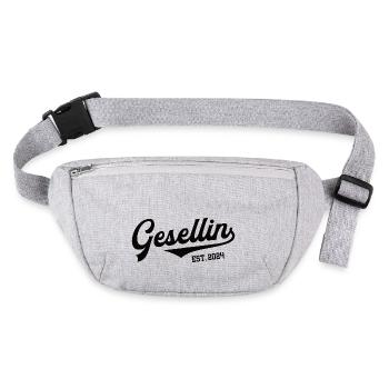 Gesellin 2024 Gesellenprüfung Ausbildung Azubi - Stanley/Stella recycelte Gürteltasche - Grau meliert - Vorne