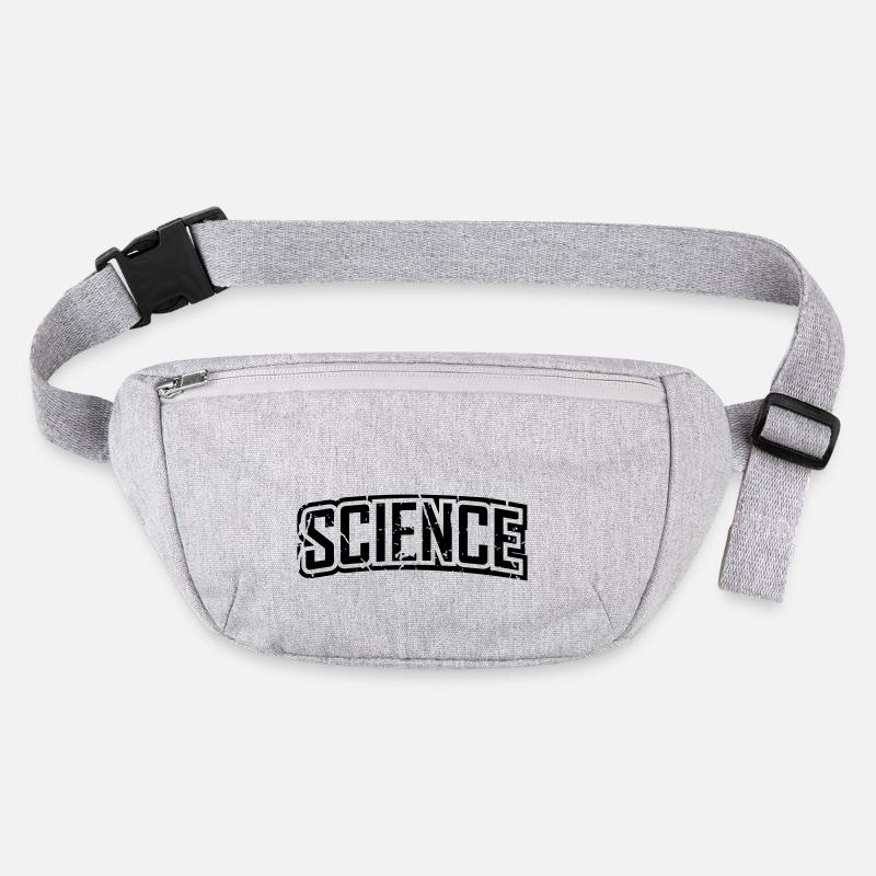 vintage science script logo en détresse Sac banane recyclé Stanley/Stella