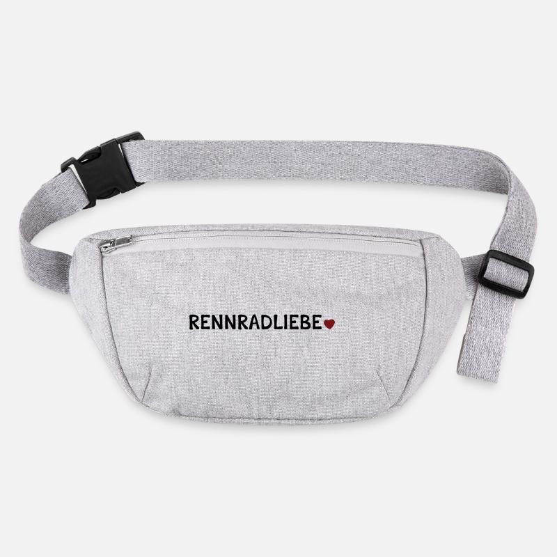 Rennradliebe - Stanley/Stella recycelte Gürteltasche - Grau meliert