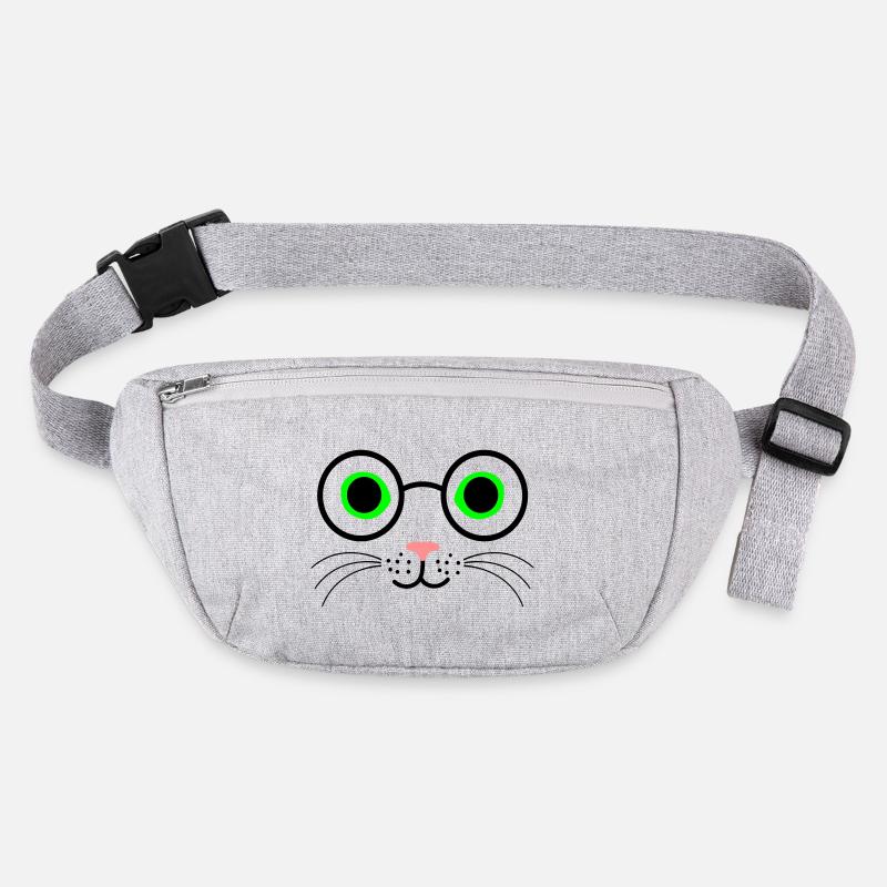 Katze Brille Stanley/Stella recycelte Gürteltasche