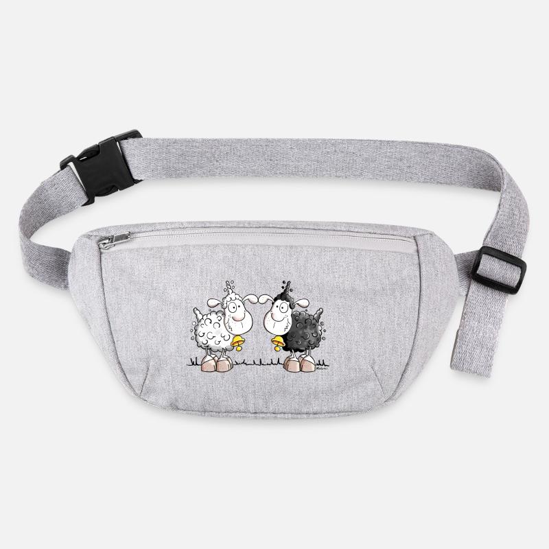 Black und white shep Stanley/Stella recycled Hip Bag 