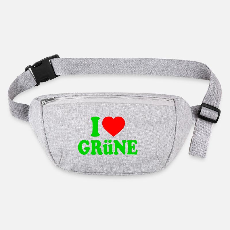I love grüne Stanley/Stella recycelte Gürteltasche