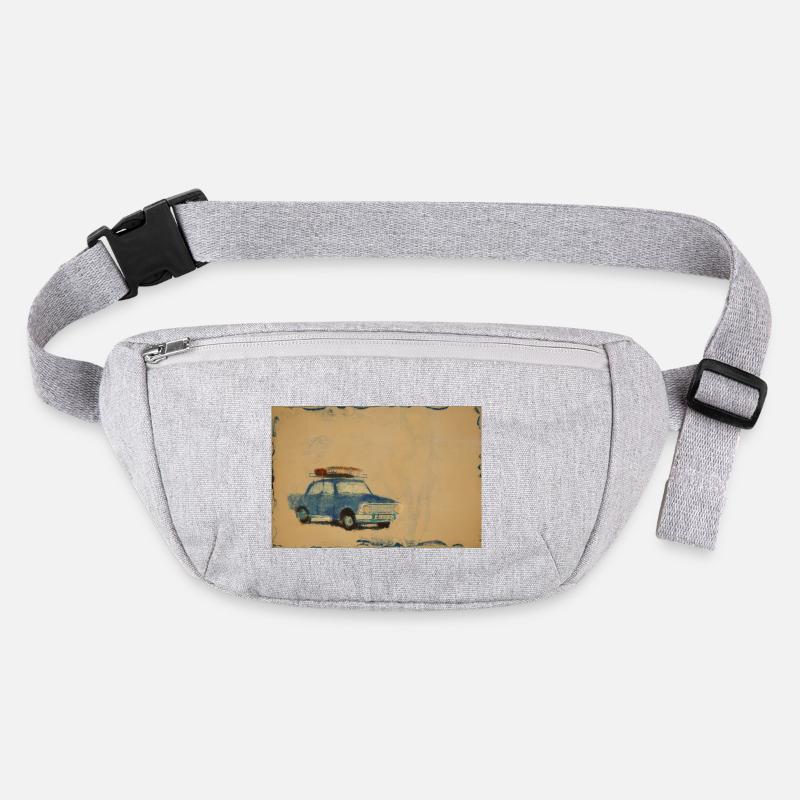 Auto im Schnee mit Gepäck Stanley/Stella recycelte Gürteltasche