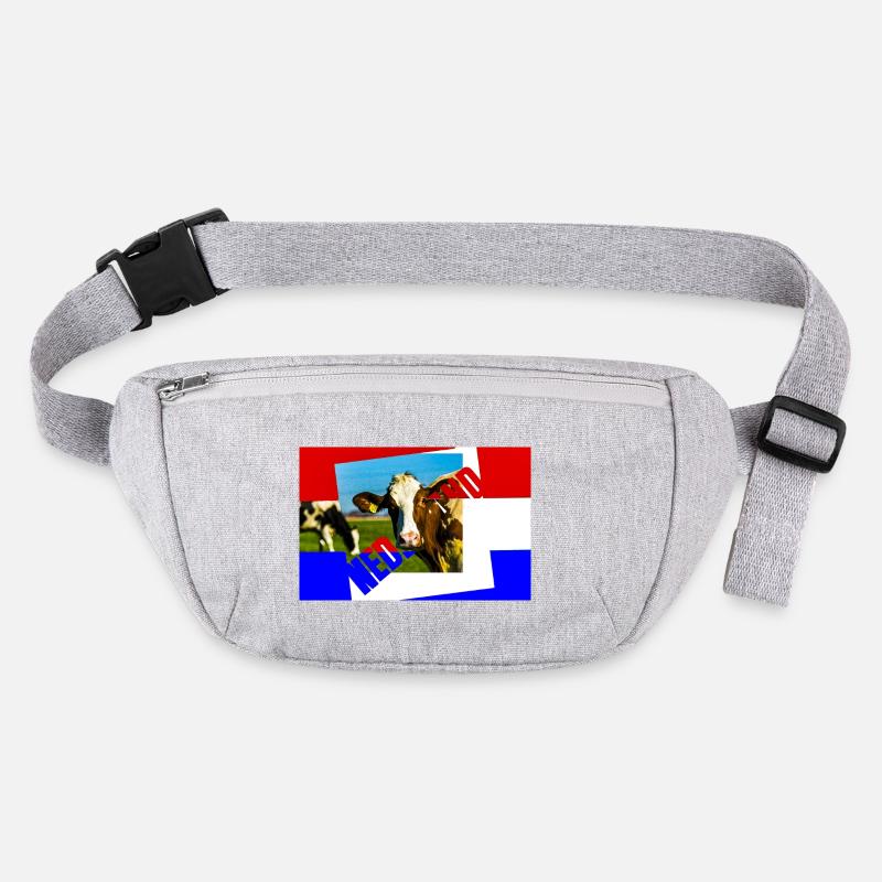 Cow Collage in Primary Colors Stanley/Stella recycled Hip Bag 