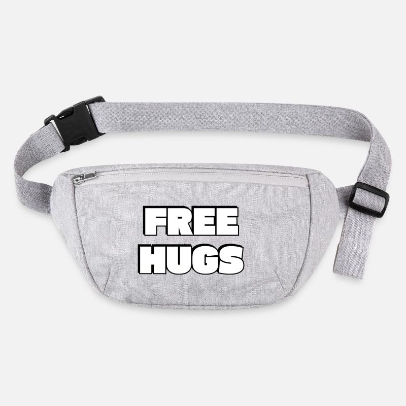 Free Hugs Bold Typography Stanley/Stella recycled Hip Bag 