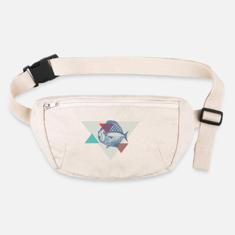 Fish triangle design Stanley/Stella recycled Hip Bag 