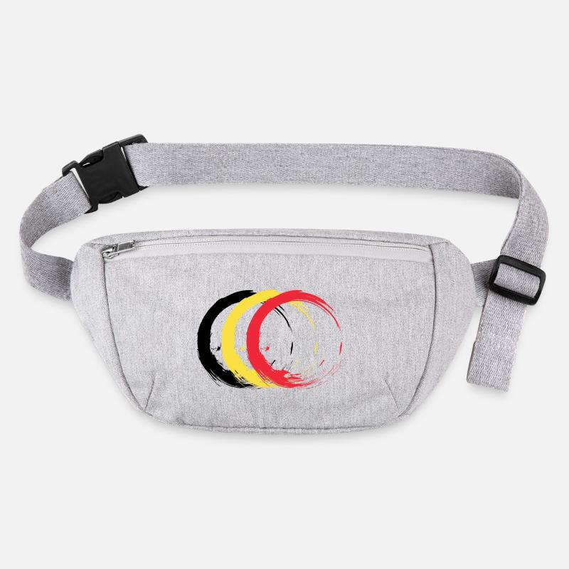 Cercle brosse couleurs drapeau drapeau de la Belgique Sac banane recyclé Stanley/Stella