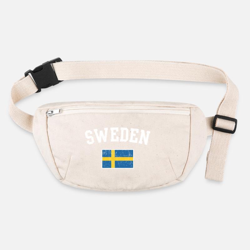 Schwedisches Flaggenbogen-Tee Stanley/Stella recycelte Gürteltasche