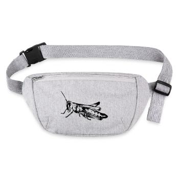 Grasshopper / Grashüpfer - Stanley/Stella recycelte Gürteltasche - Grau meliert - Vorne