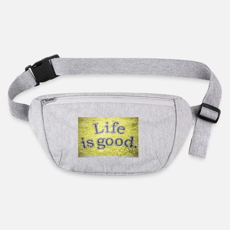 Life is Good Graffiti Stanley/Stella recycled Hip Bag 