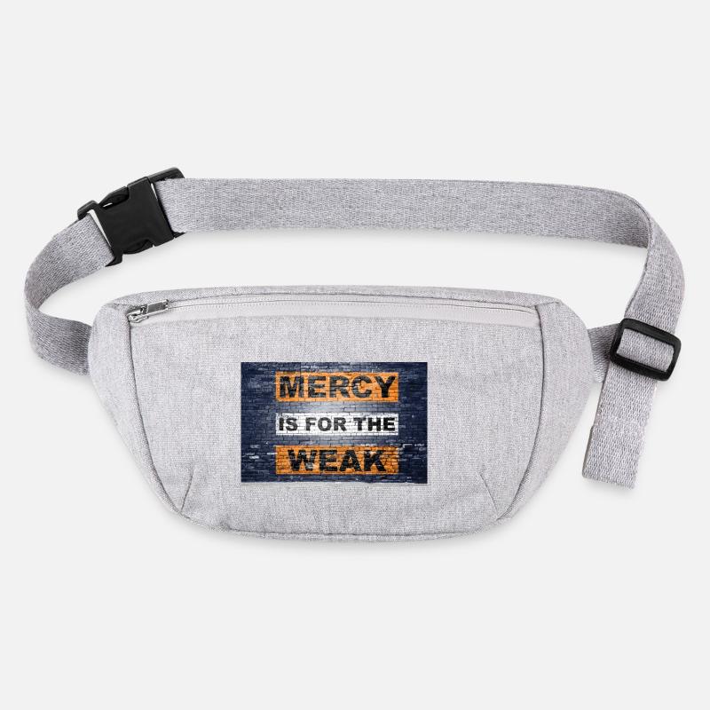 Mercy est pour le faible dicton lettrage Graffiti sur Sac banane recyclé Stanley/Stella