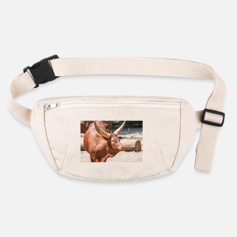 Ankole-Watusi oder Ankole Longhorn Watussirind Stanley/Stella recycelte Gürteltasche