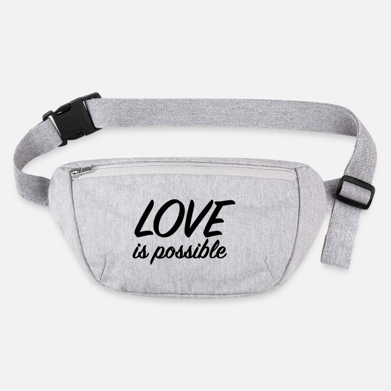 L’amour est possible - Message d’amour positif Sac banane recyclé Stanley/Stella