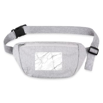 White Marble - Stanley/Stella recycled Hip Bag  - heather grey - Front