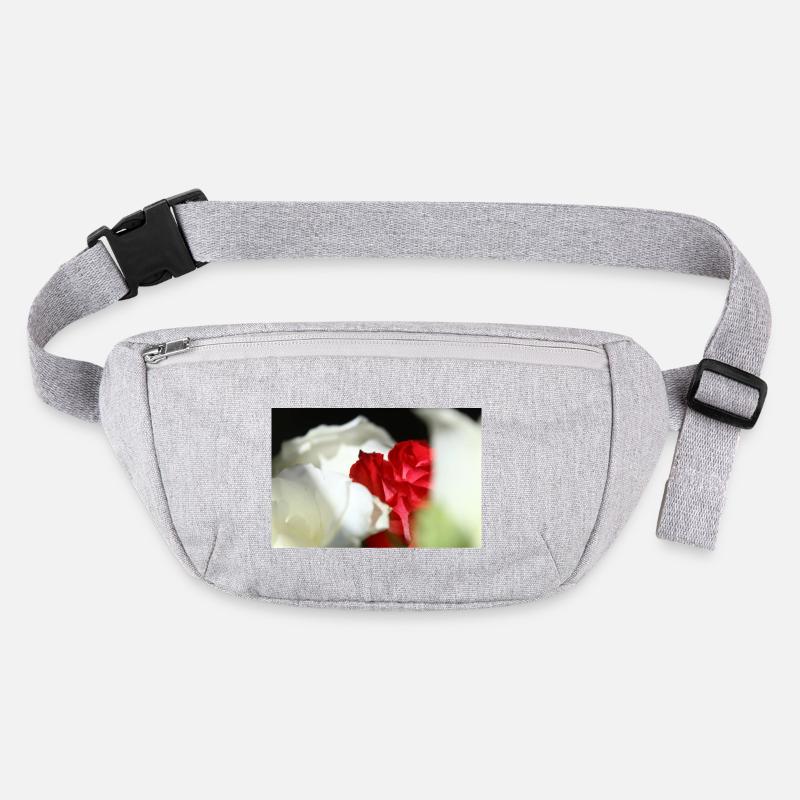 roses blanches et rouges Sac banane recyclé Stanley/Stella