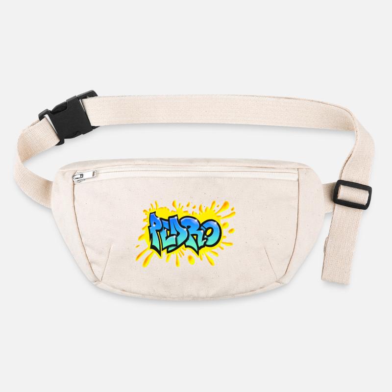 PEDRO Graffiti splash yellow name printable Stanley/Stella recycled Hip Bag 