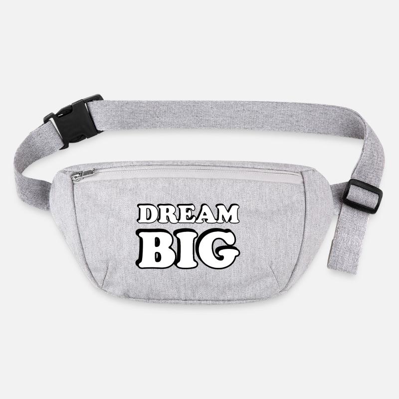 Dream Big Bold Typografie Stanley/Stella recycelte Gürteltasche