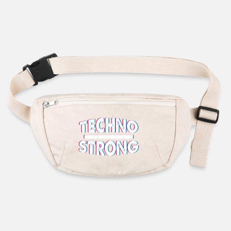 Techno Strong Neon Glitch Stanley/Stella recycelte Gürteltasche