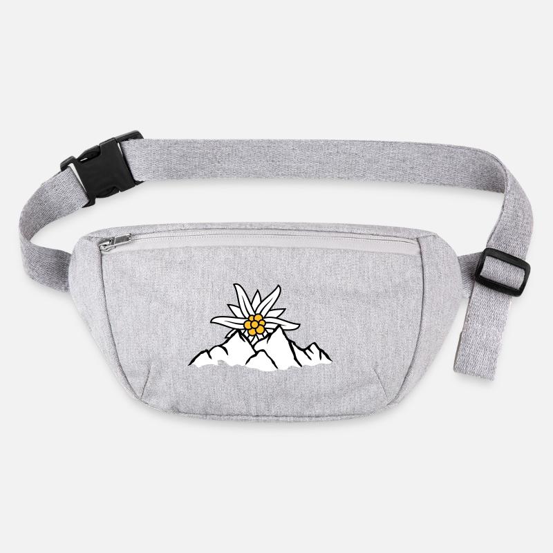 Sonne Bergblume Edelweiss Stanley/Stella recycelte Gürteltasche